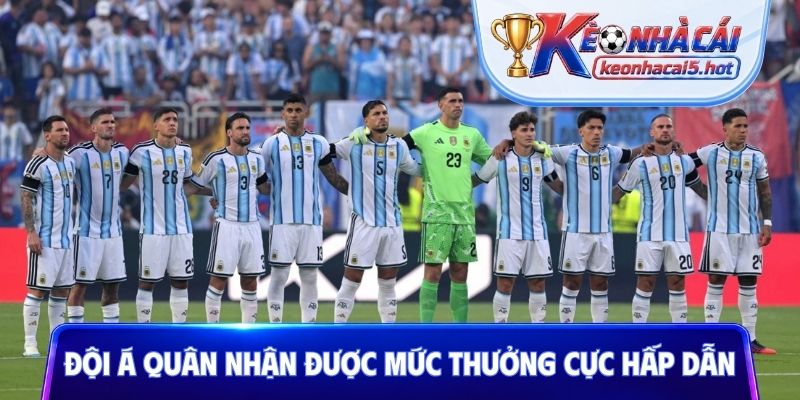 Đội Á quân nhận được mức thưởng cực hấp dẫn